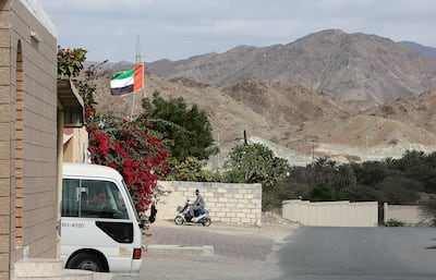 A view of Al Munai village in Ras Al Khaimah. Pawan Singh / The National