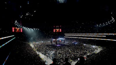 A general view ahead of the middleweight bout between Chris Eubank Jr and Conor Benn. PA