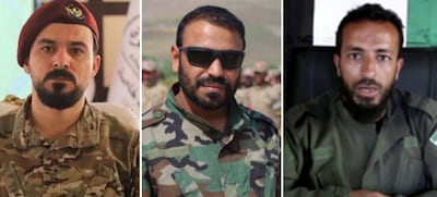 The three men - whose noms de guerre are Sayf Bulad, Abu Amsha and Abu Hatem Shaqra - have been removed from their command posts. Photo: X