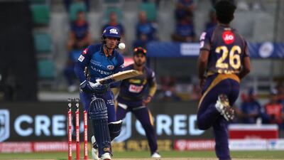 Quinton de Kock – 5. Skied his second ball and fell for just one run. Always has the chance of redeeming himself with the gloves. He did so with a great catch to get rid of Narine. Sportzpics for BCCI