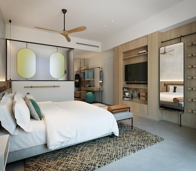 Modern, minimalist rooms at Siro Boka Place, Montenegro. Courtesy Kerzner