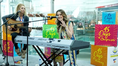 Laura Marano performing at Dubai International Airport Courtesy Dubai Festivals and Retail Establishment