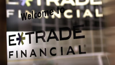 An ETrade Financial office in Chicago, Illinois. Morgan Stanley has made a $13bn bid for the discount brokerage firm, which was seen as a likely acquisition target following the merger between competitors Charles Schwab and TD Ameritrade last month amid a price war in the industry. AFP