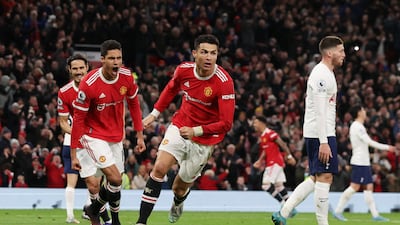 Cristiano Ronaldo celebrates scoring his hat-trick. Reuters