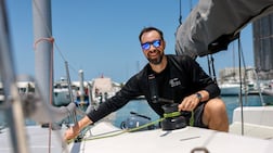 Yury Troshin is the general manager, as well as being a qualified, professional sailing instructor, at Wind Rises Sailing Experience in Dubai. Victor Besa / The National