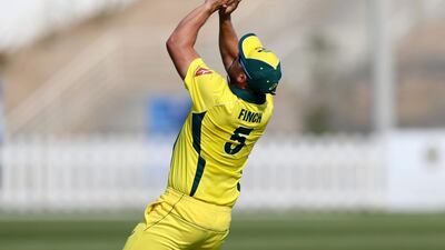Finch of Australia catches out Rameez Shahzad of the UAE.