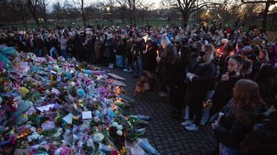 Early on Saturday, an impromptu memorial with flowers and candles sprang up around the bandstand on Clapham Common in London, near where Sarah Everard was last seen alive.