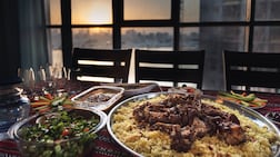 The cooler weather is likely to make outdoor dining more appealing for iftar gatherings. Getty Images