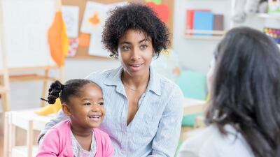 Parent-teacher meetings can be used to engage in open communication to further a child's academic, personal, emotional and social development both at school and at home. Photo: Steve Debenport