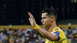 Al Nassr star Cristiano Ronaldo during the AFC Champions League Two semi-final against Al Ahli at the Zabeel Stadium in Dubai. Reuters