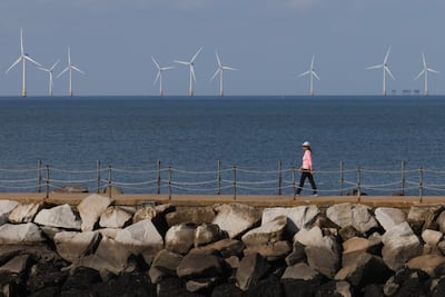 Offshore wind provided about 17 per cent of the UK's electricity in 2023, according to the Crown Estate's figures. Getty Images
