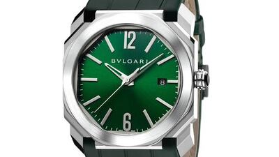 Bulgari’s Octo Solotempo for men. Courtesy of Al Manara International Jewellery
