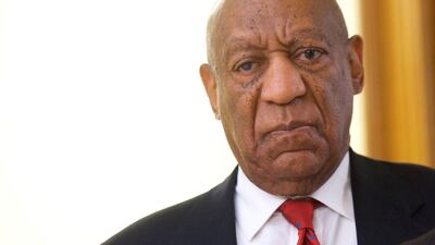 Bill Cosby reacts while being notified a verdict is in at the Montgomery County Courthouse in his sexual assault retrial, in Norristown, Pennsylvania. Mark Makela/Pool via Reuters