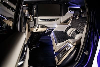 Rear-seat occupants sit well back behind the door for privacy. Photo: Adamas Motors
