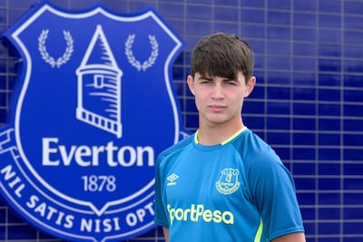 Mackenzie Hunt singed forms with Everton when he was only 13. Courtesy photo