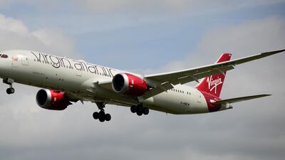 The Virgin Atlantic Dreamliner 787 landed in London 48 minutes early