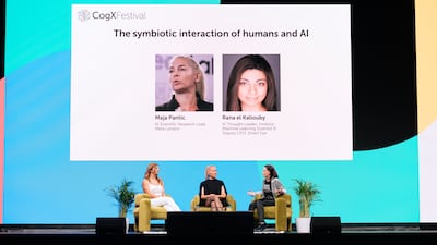 A panel at the CogX Festival in London. Courtesy CogX