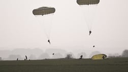 British paratroopers on exercises. Getty Images
