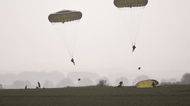 British paratroopers on exercise. Gen Sir Richard Barrons has warned the UK armed forces are in dire need of a vast increase in spending, or they will be left behind. Getty Images