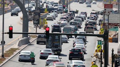 A driver in Dubai is accused of ignoring a stop light and causing a crash while under the influence of alcohol. Chris Whiteoak / The National