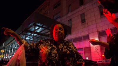 Witness Deborah Griffiths describes the scene near the explosion on West 23rd Street. Bryan Smith / AFP