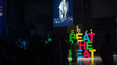 A DJ warmed up the crowd before the big show