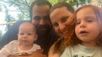 Kfir Bibas was eight months old when Hamas militants took him captive along with his four-year-old brother Ariel, mother Shiri and father Yarden from the Nir Oz kibbutz in southern Israel on October 7 last year. Photo: Hostage Families Forum