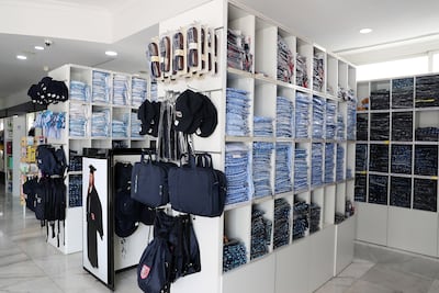 Many uniform shops require you to make an appointment during busy times, especially just before schools reopen. Pawan Singh / The National