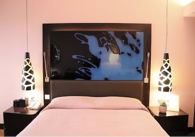 An all-pink suite in Marriott Hotel Al Forsan, Abu Dhabi, for breast cancer awareness month. Photo: Marriott Hotel Al Forsan, Abu Dhabi