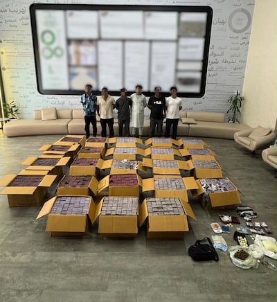 Dubai Police foiled a plot to distribute drugs in the UAE. Photo: Dubai Police
