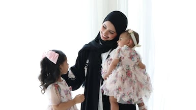 Emirati mum-of-two Asma Almenhali says while it's impossible to avoid screentime, she does not expose her children to overstimulating content. Photo: Asma Almenhali
