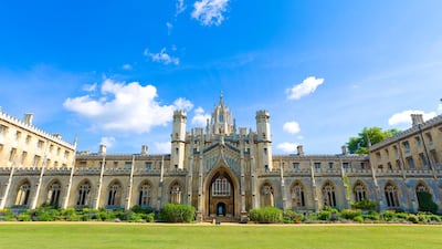 New Court at St John's College at Cambridge University. Courtesy of St John's College