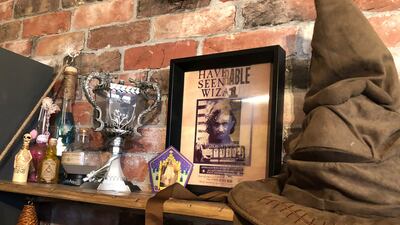 Soaring high: Sophia Daly has transformed her daughter's bedroom into a Harry Potter-themed space. All photos: Sophia Daly