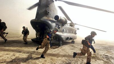 British Royal Marines in Afghanistan. The UK was told adversaries are 'taking advantage of us being distracted'. Getty