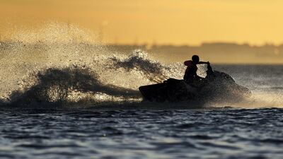 A man travelled from Scotland to the Isle of Man on a jet ski. Getty Images