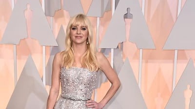 Anna Faris arrives at the Oscars on February 22, 2015, at the Dolby Theatre in Los Angeles. Jordan Strauss / Invision / AP