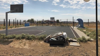 A recreational area for guests of the Seven Winds Hotel in Baikonur cosmodrome. Erica Alkhershi / The National