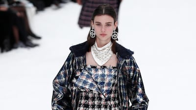 Karl Lagerfeld's last collection for Chanel Fall/Winter 2019/20 women's collection at Paris Fashion Week. Photo: EPA