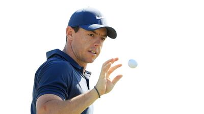 Rory McIlroy prepares for his second round. Andrew Redington / Getty Images