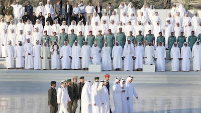 UAE’s Rulers were among those who attended the ceremony. Delores Johnson / The National