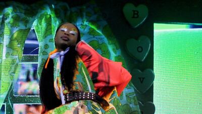 Bovan reworked vintage wallpaper patterns for his spring/summer 2022 collection. Photo: Matty Bovan