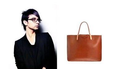CHRISTIAN SIRIANO, designer and fashion writer, New York. "The Givenchy Antigona Tote bag. It fits all my summer must-have things and perfect for travel on the train or bus to the summer house. I love this bag for the classic shape, oversized masculine proportions and the Cognac color looks great with spring printed T-shirts and jeans which is my summer uniform." Photos courtesy of Christian Siriano and Givenchy