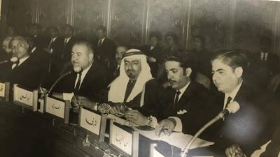 Adi Bitar at a meeting with Arab officials.