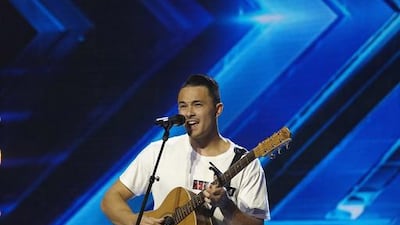Filipino-Australian contestant Cyrus Villanueva on The X Factor Australia. Courtesy Seven West Media