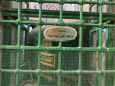 The tomb of the Prophet Abraham in Hebron in the occupied West Bank. Hamza Hendawi / The National