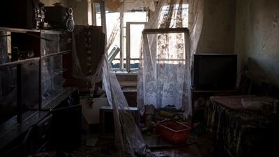 An abandoned flat in Kyiv. AP