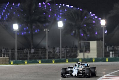 Williams driver Felipe Massa finished in 10th place at the 2017 Abu Dhabi Grand Prix at Yas Marina Circuit. Christopher Pike / The National