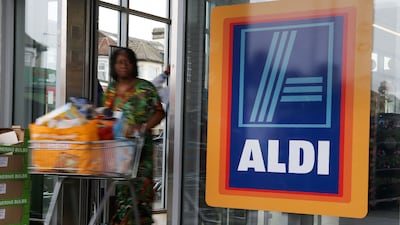 An Aldi supermarket in London. Photo: AFP