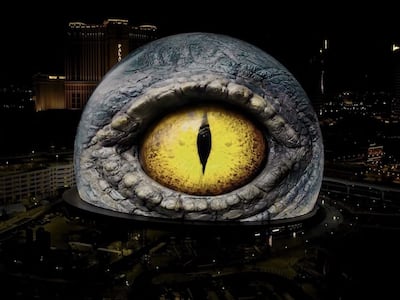 Sphere Vegas marks the opening of dinosaur-filled Natural History Museum Abu Dhabi. Photo: Sphere Vegas