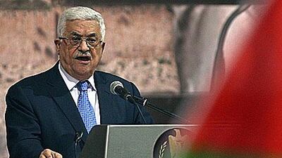 Mahmoud Abbas, the leader of the Palestinian Authority, addresses the Palestinian leadership last week in the West Bank city of Ramallah. Rumours are circulating that he intends to retire.